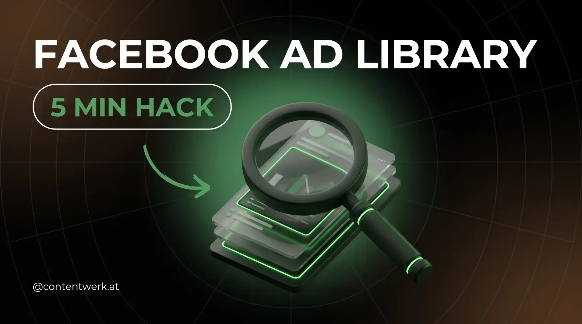 Facebook Ad Library Konkurrenz-Recherche 5-Minuten-Hack Cover
