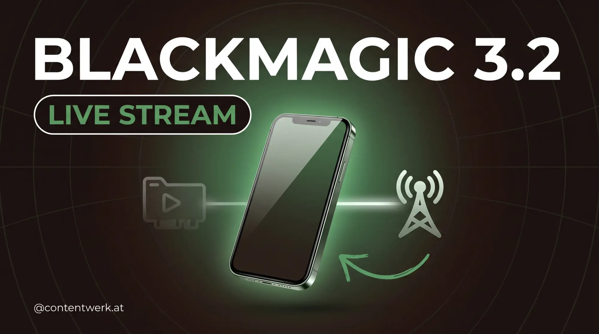 Blackmagic Camera 3.2 Live-Stream vom iPhone direkt zum Broadcast Tower ohne Capture-Card