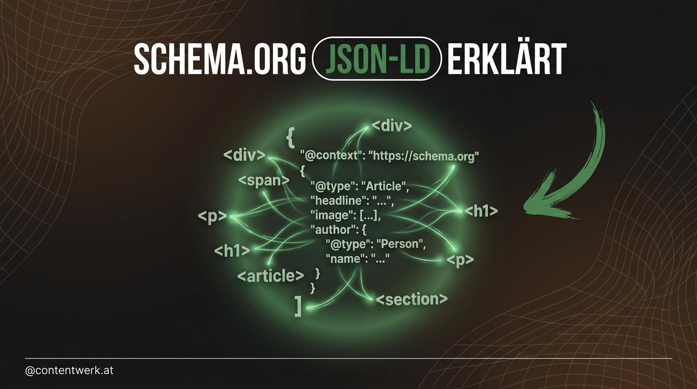 Schema.org für Solopreneurs Cover mit JSON-LD Code-Tags