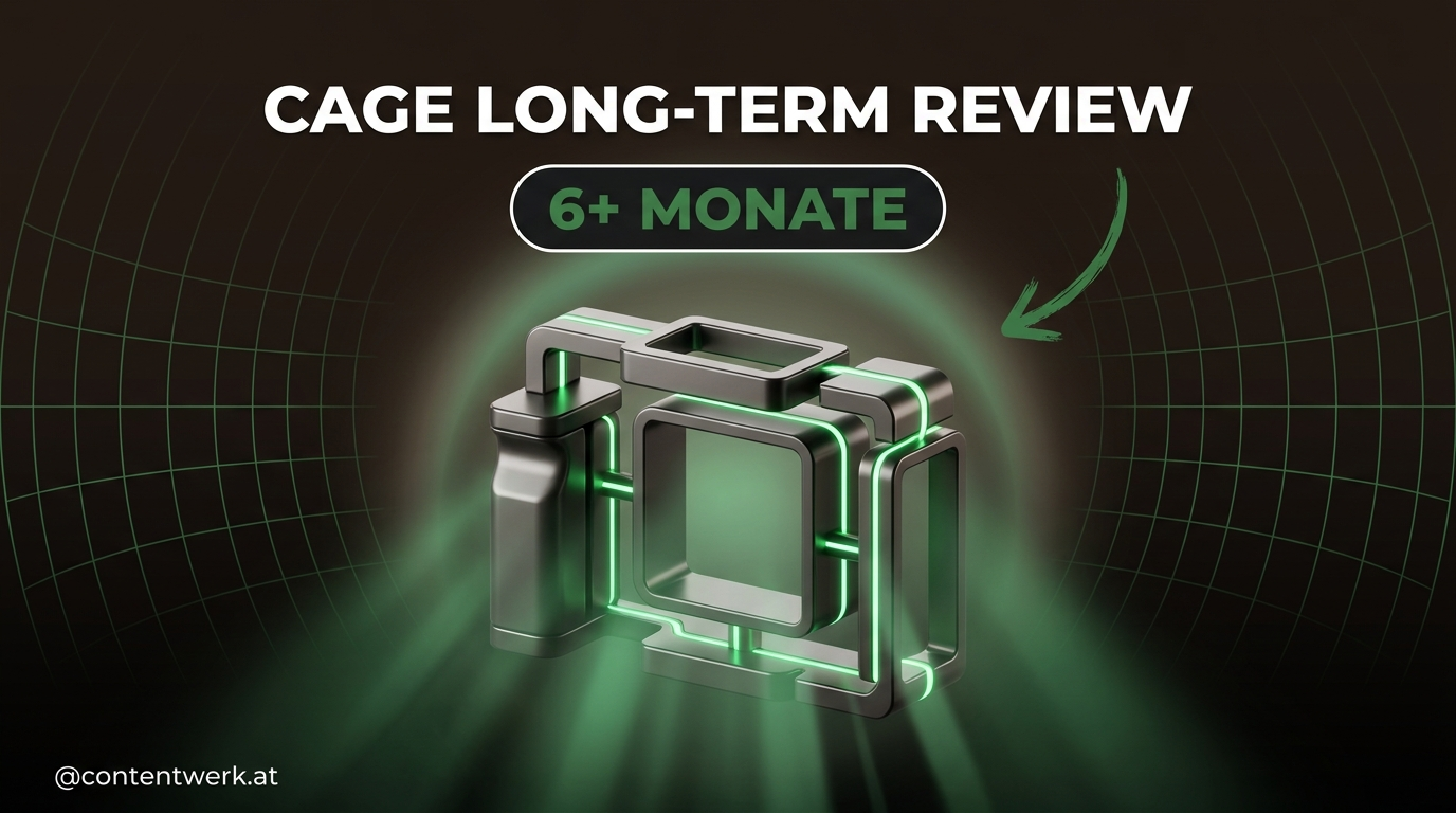 Cage Long-Term Review Cover mit abstraktem modularem Frame-Konzept