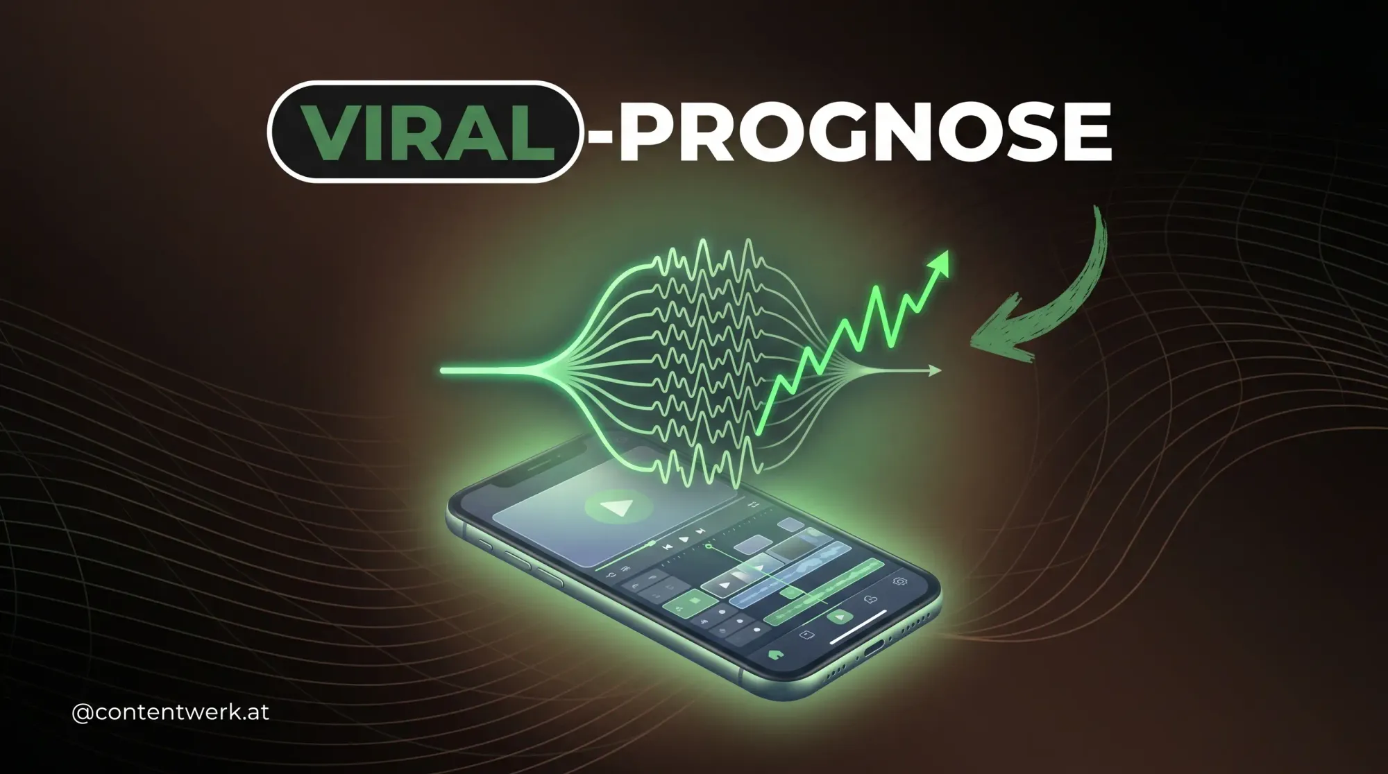 CapCut Viral-Prognose KI-Funktion auf Smartphone, Creator hinterfragt Algorithmus-Empfehlung