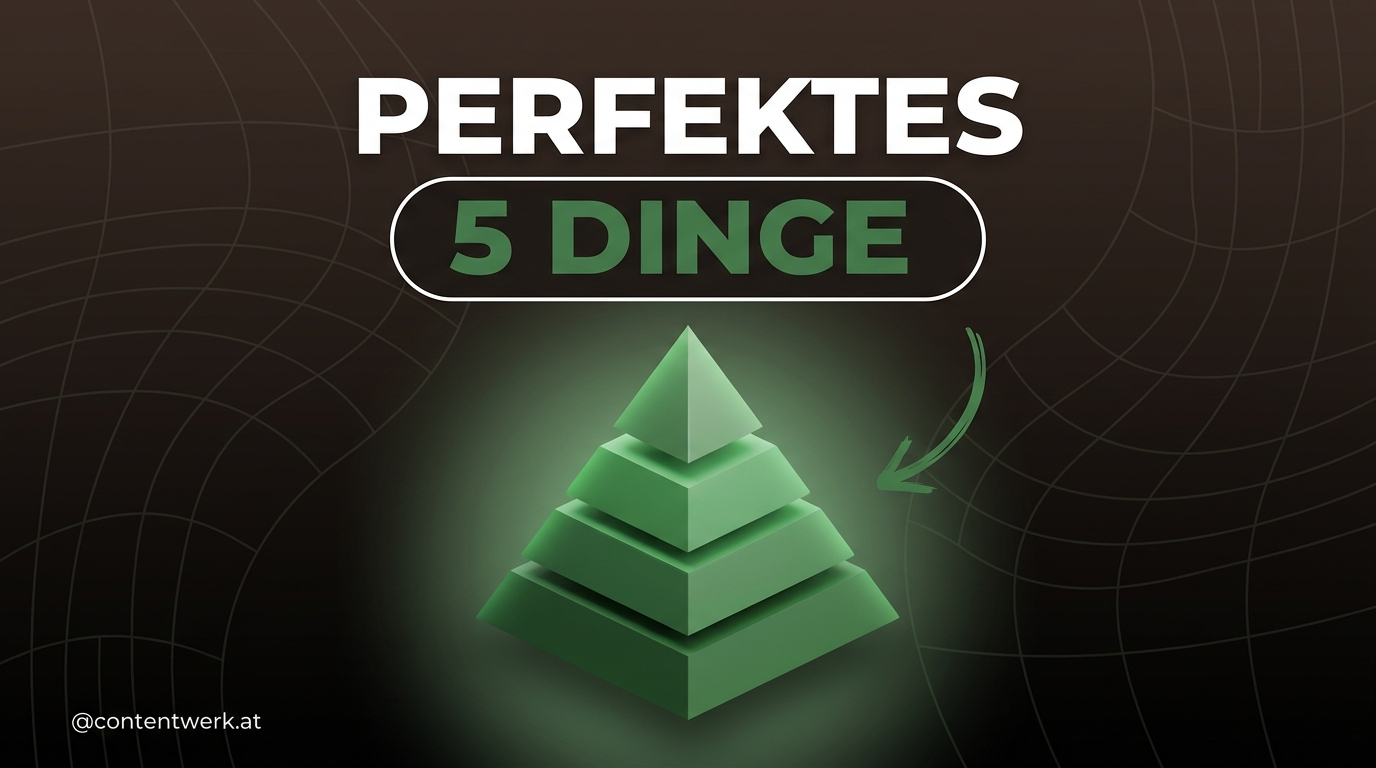 Hormozi 5 Dinge perfektes Business Cover mit 3D-Pyramide für DACH-Videograf-Test
