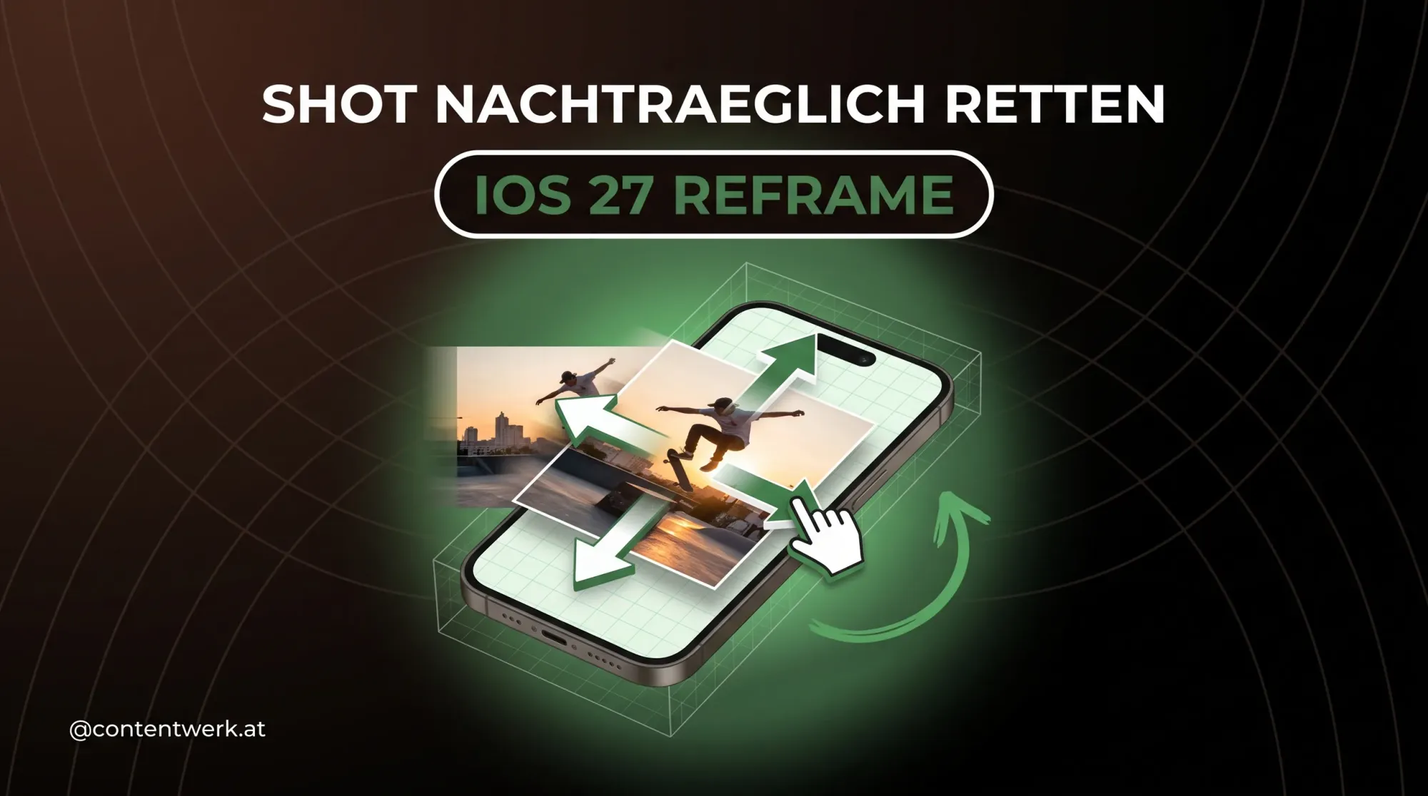 iOS 27 Spatial Reframing zeigt KI-gestützte Neukomposition von Fotos auf dem iPhone