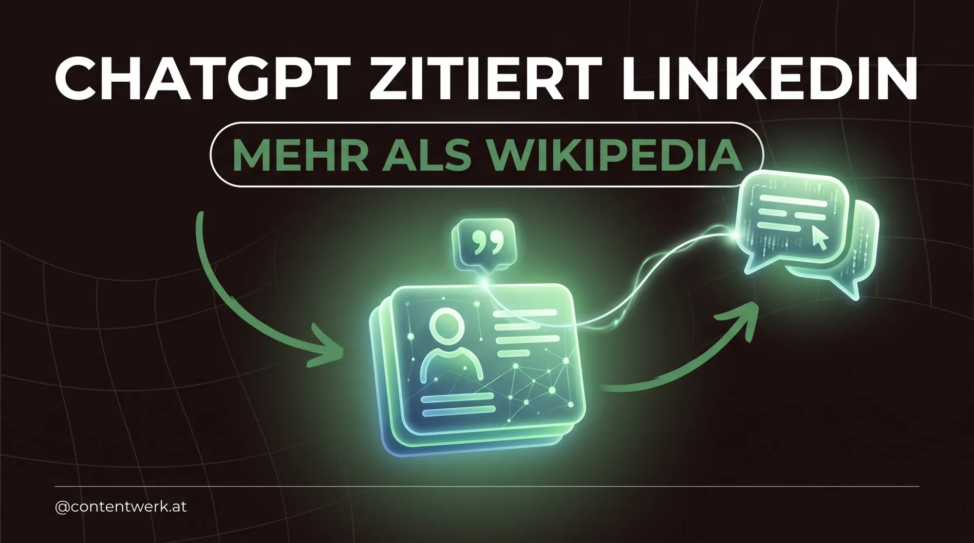 LinkedIn Artikel Illustration zeigt KI-Zitat von ChatGPT und Claude für Solo-Creator