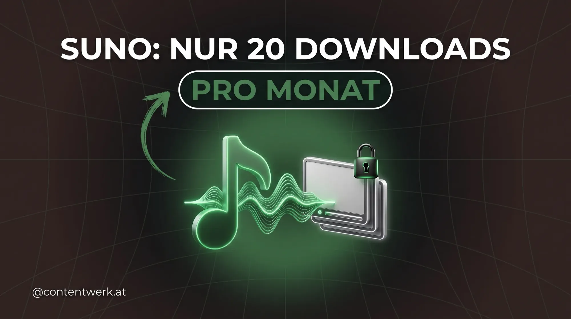 Cover zu Suno für Creator: nur 20 Song-Downloads pro Monat im Pro-Plan