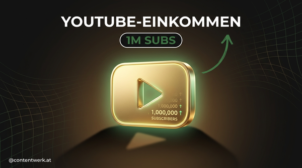 Mike Matty 1M YouTube Subs Cover mit goldenem 3D-Play-Button für DACH-Reality-Check