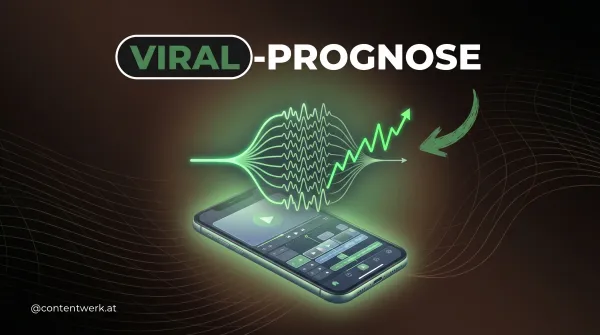 CapCut Viral-Prognose KI-Funktion auf Smartphone, Creator hinterfragt Algorithmus-Empfehlung