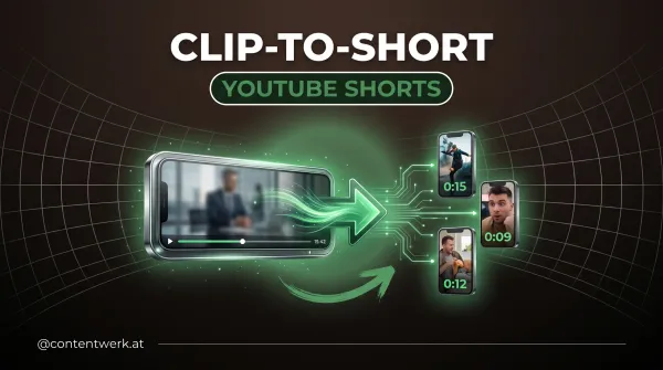 Clip-to-Short YouTube Shorts Workflow: Long-form Video transformiert in drei vertikale Short-Clips