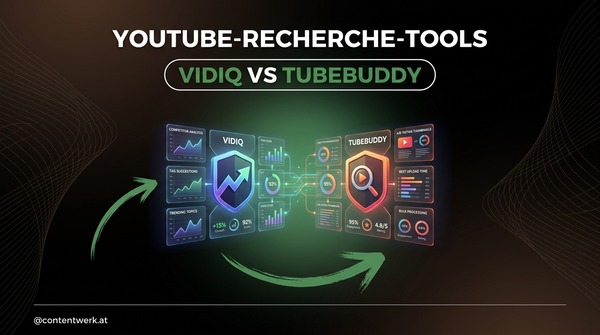 vidIQ vs TubeBuddy YouTube-Recherche-Tools Vergleich Cover