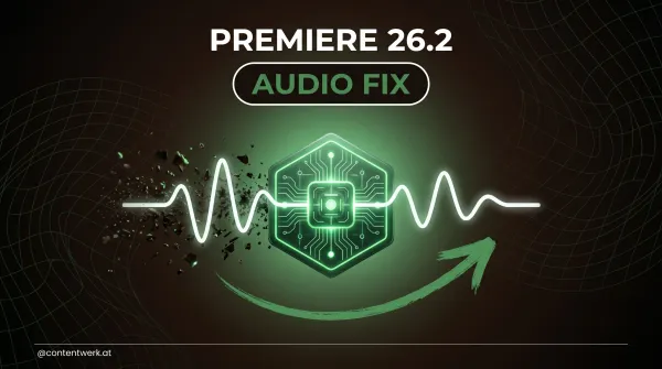 Adobe Premiere Pro 26.2 Audio-Cleanup mit Enhance Speech KI fuer Solopreneur Video Workflow