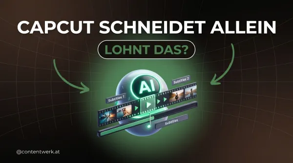 CapCut AI Auto-Edit: KI baut automatisch einen Video-Schnitt aus Clips und Untertiteln auf einer Timeline