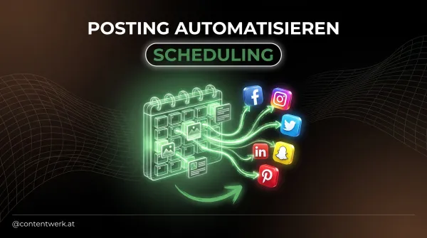 Cover zum Posting automatisieren mit Kalender-Raster und Plattform-Icons in ContentWerk-Gruen