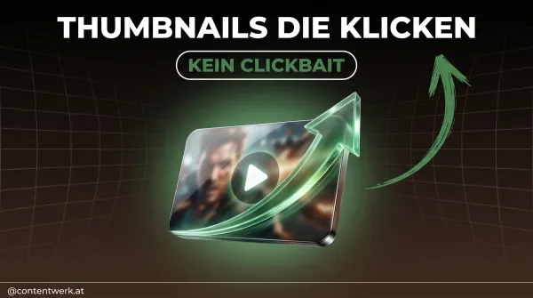 ContentWerk Cover zum Thema Thumbnails die klicken 2026 mit steigender Klickraten-Kurve