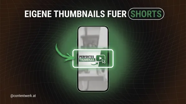 Cover-Grafik zu YouTube Shorts Thumbnails mit vertikaler Videokarte und breitem Zuschnitt-Rahmen in der Mitte