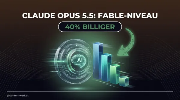 Cover zu Claude Opus 5.5 mit Fable-Niveau und 40 Prozent geringeren Kosten für Solo-Creator