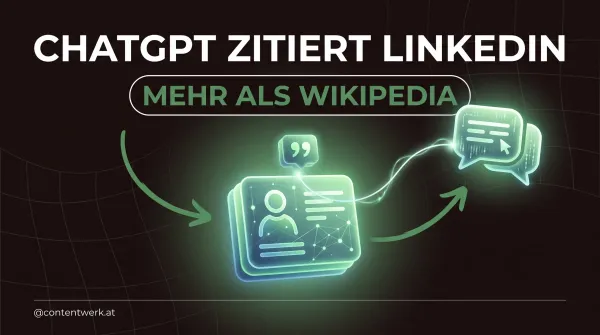 LinkedIn Artikel Illustration zeigt KI-Zitat von ChatGPT und Claude für Solo-Creator